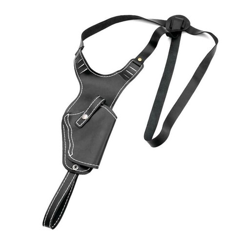 Leather Tactical Concealed Underarm Shoulder Pistol Hand Gun Holster Carry Pouch - Picture 3 of 11
