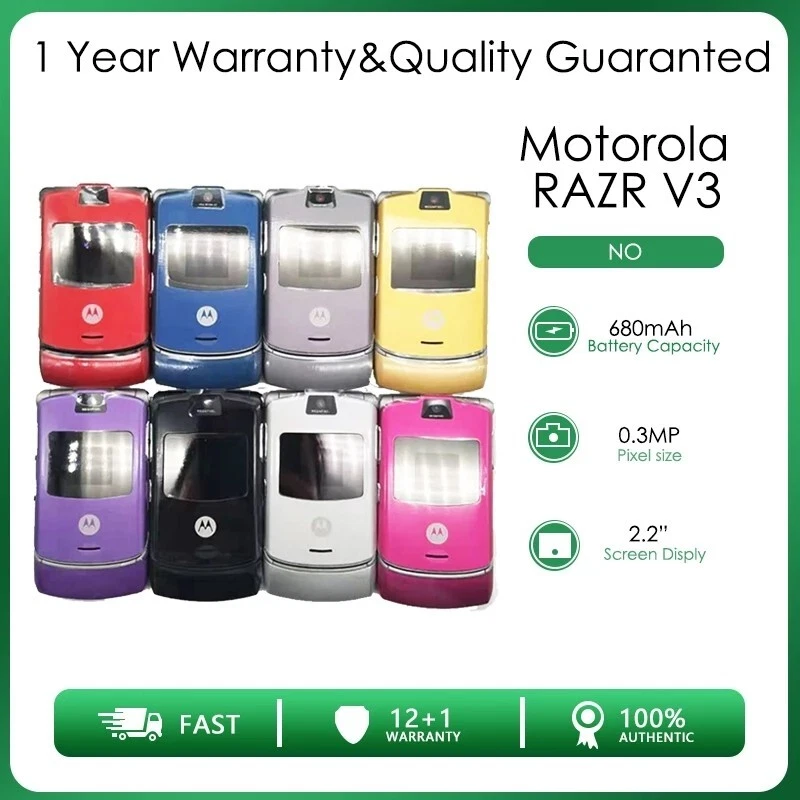 Original Motorola RAZR V3 Pink Unlocked Flip GSM Bluetooth MP4 video Phone - Image 2 of 4