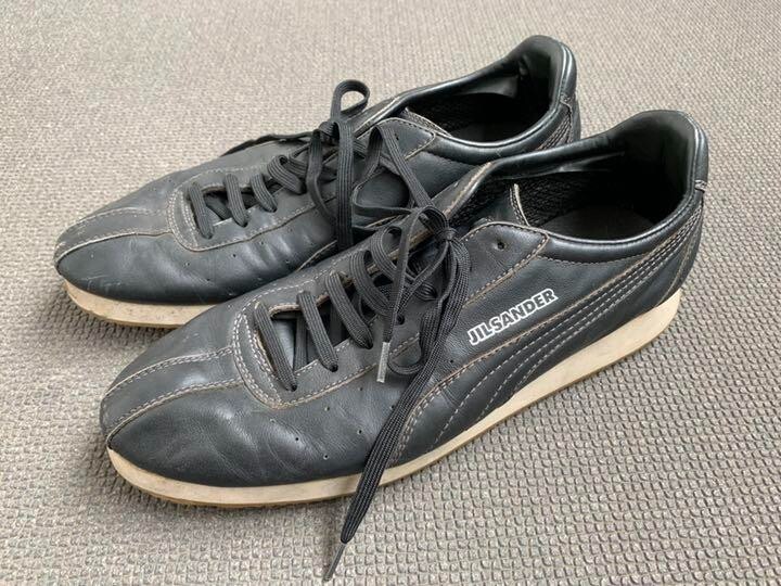 Jil Sander Puma Collaboration Leather Shoes Sneaker Black