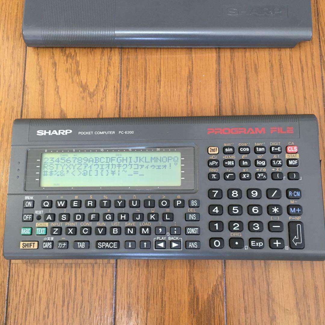 SHARP Pocket computer PC-E200 Scientific Function Calculator Used 