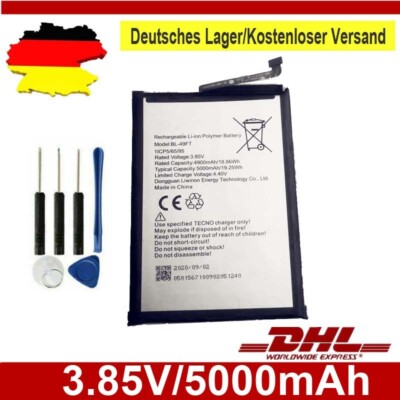 1pcs Neu Akku für BL-49FT For TECNO POP 4 POP4 5000mAh