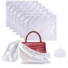 6Pack Dust Bags for Handbags,Purse Dust Bags with Drawstring,Large Dust Cover 