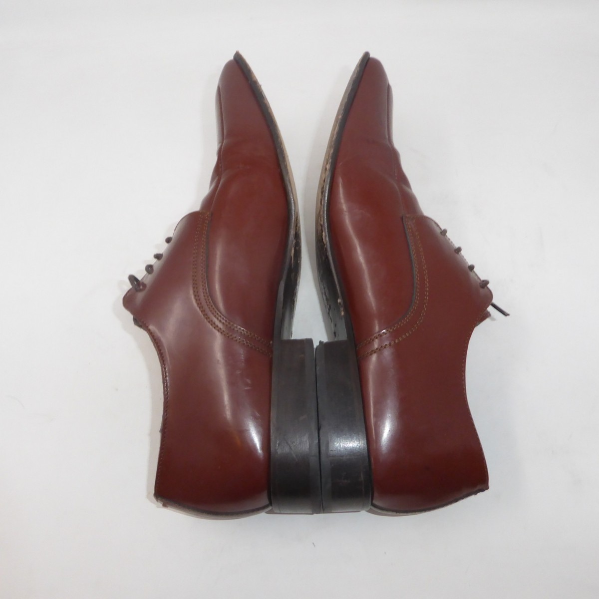 Via Spiga Men’s Oxfords Dress Shoes Leather Lace Up Brown Chocolate 10.5 Italy Via Spiga Shoe Oxford Dress Lace Up Leather Brown Men main image 2