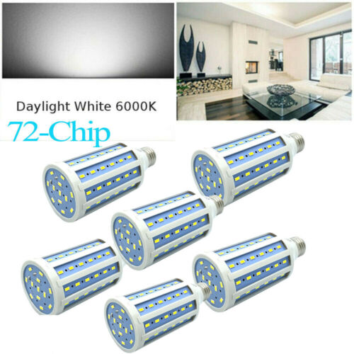 E26 LED Corn Light Bulb 6000K Cool Daylight White Super Bright 50W 60W 450W Eq. - Picture 10 of 11