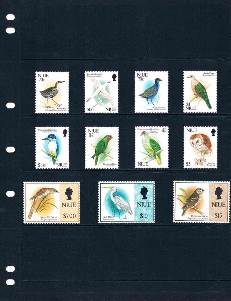 $57.00 Scott Value - 1992-93 NIUE Birds definitives Pacific Ocean MNH NH UMM - Image 2 of 4