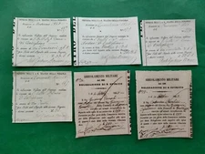 FIRENZE GRANDUCALE 6 DOCUMENTI (ARRUOLAMENTO MILITARE E TEATRO PERGOLA)