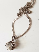 Collier Créateur Xavier Loubens Lumen - Pendentif Faux Diamant Transparent - Neuf Sans Emballage