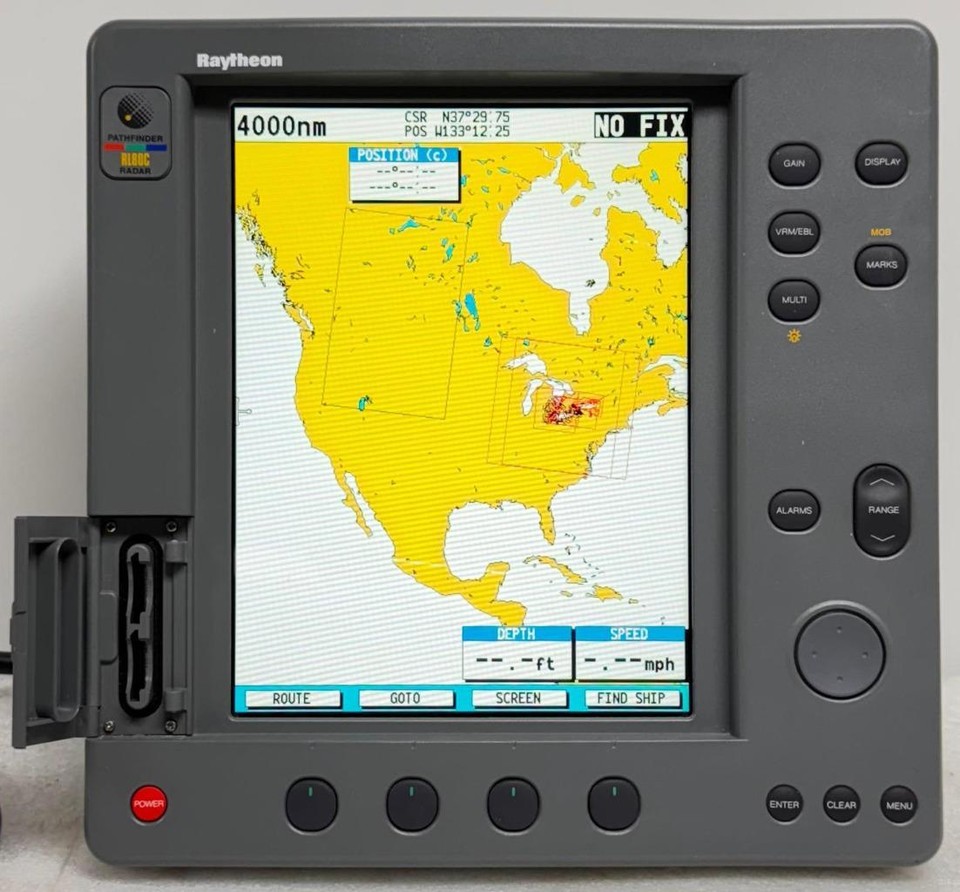 Raytheon Raymarine RL80C HSB1 Pathfinder ChartPlotter GPS Radar Display
