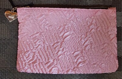Pink IPSY Glam Bag Zippered Cosmetic/Make Up Bag;  7'' x 5''
