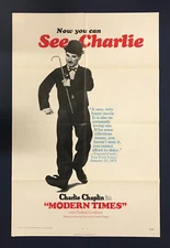 MODERN TIMES (R1972) Original Folded Movie Poster