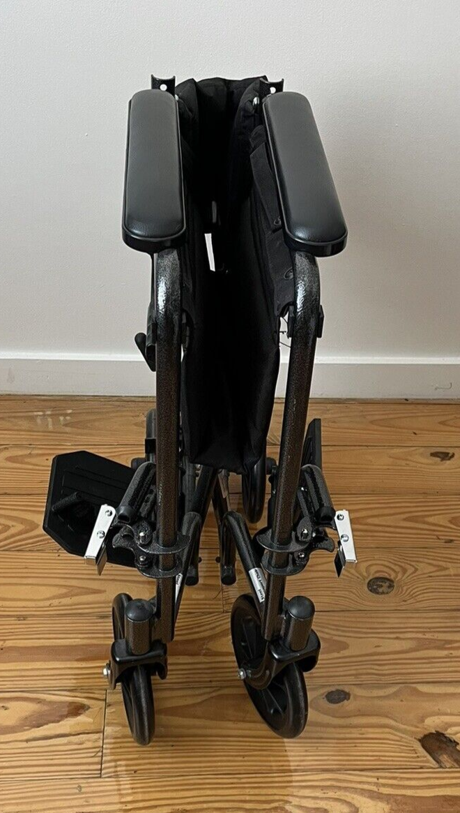 Drive Medical TR39ESV Lightweight Folding Transport Wheelchair with