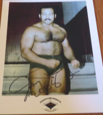 Johnny Rodz Autographed 8x10 Photo Wrestling WWE Recue Wrestling