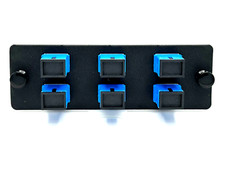 Panduit FAP6WBUSCZ Compatible 6 Port SC SM UPC OS1 / OS2 Adapter plate