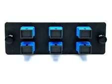 Panduit FAP6WBUSCZ Compatible 6 Port SC SM UPC OS1 / OS2 Adapter plate