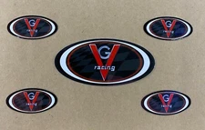 VG Racing Stickers (4) Small (1) Large