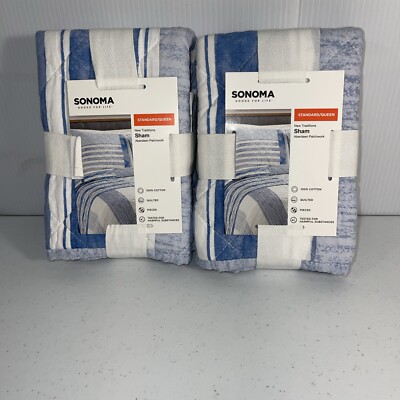 Sonoma Goods Kohls Pillow Shams Sonoma Quilted Standard /Queen