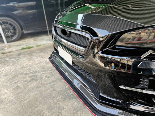 Cubierta de malla de malla delantera para parrilla delantera OE de carbono 15-17 Subaru Impreza VAB VAF STI WRX - Imagen 11 de 13