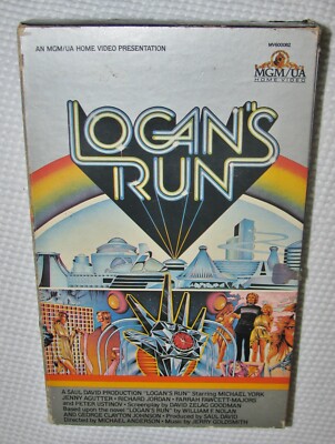 LOGAN'S RUN 1976 / 1981 VHS BIG BOOK BOX - MGM SCI-FI CULT CLASSIC Michael York