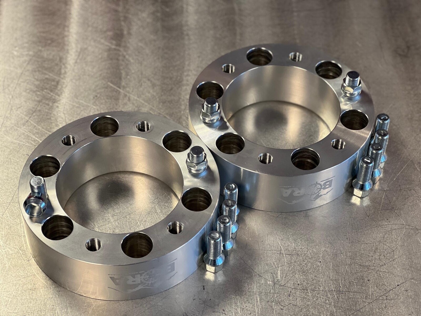 BORA REAR Spacers for KUBOTA L3800 (2011+) STUD & TAP 2.5" pair of 2