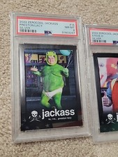 MSP RARE! PSA 8 2022 Zerocool Jackass Movie Card Holo Silver 14 Preston Lacey RC