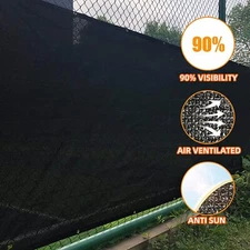 3'/4'/5'/6'/8'x50' Tall Privacy Mesh Fence Windscreen Fabric Shade Cloth Net