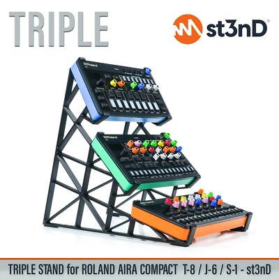 TRIPLE STAND for Roland AIRA Compact P-6 / T-8 / J-6 / S-1