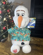 Build-A-Bear Disney Frozen Olaf Tropical Summer Shirt Stuffed Animal Snowman 18"