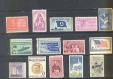Etui De Série Des Années Commémoratives 1957 US Avec 14 Timbres MNH Non Repliés