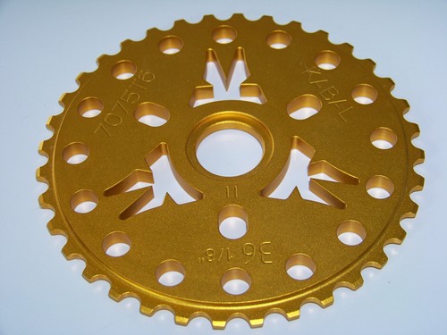 Pignon BMX Mirra Co 33 Dents - Alliage Mid School - Vintage Gris