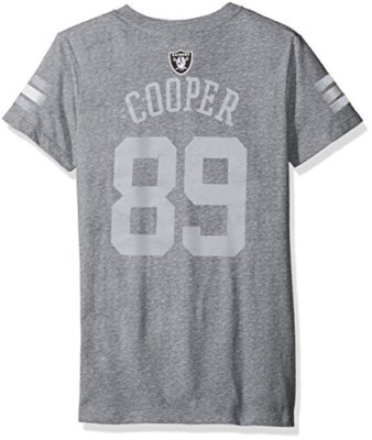 NFL Girls Amari Cooper Oakland Raiders V-Neck Short Sleeve T