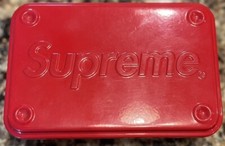 Supreme Metal Storage Box Red 2013 Authentic Ships Same Day