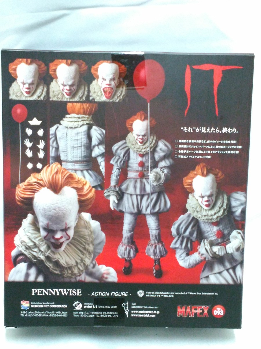 NEW Medicom Toy PENNYWISE IT Action Figure Mafex No.93 160mm Japan
