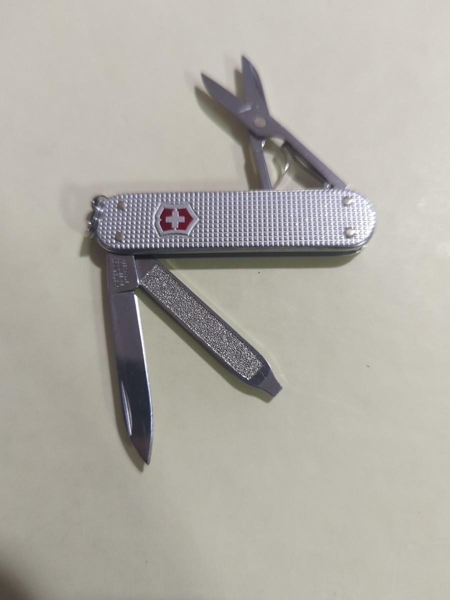 Victorinox Knife Swiss Army SILVER ALOX CLASSIC! | eBay