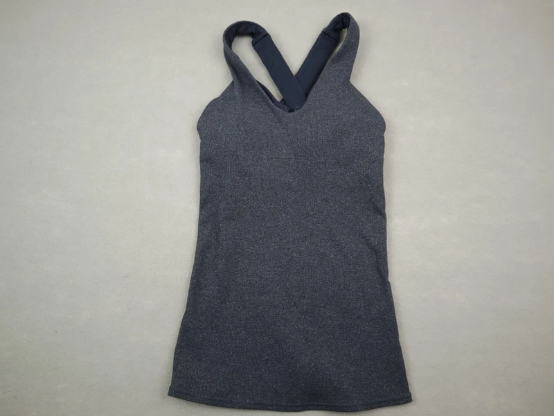 alo-yoga solid sleeveless padded strap back gym yoga tank-top