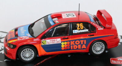 Voiture Miniature Mitsubishi Lancer WRC #26 Rallye Monte-Carlo 2007 - Échelle 1/43 IXO - Neuve