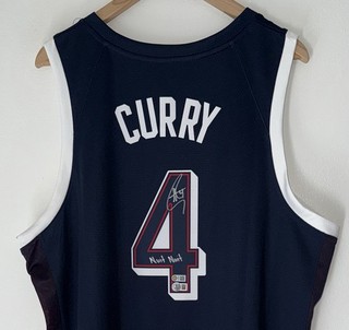 Stephen Curry "Nuit Nuit" Signed Nike 2024 Team USA Olympic Jersey USASM BAS LOA