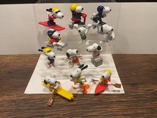 Snoopy 12 x Figur Schleich 80er Jahre Hong Kong Sports Fun Serie komplett Toll