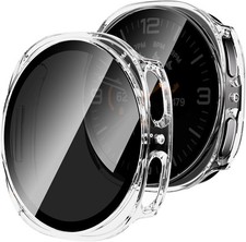 2-Pack Hard PC Privacy Screen Protector Case for Galaxy Watch 8 40mm, Ultra-Thin