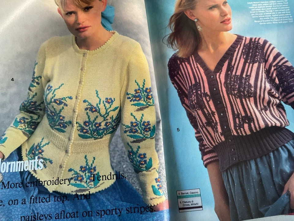 Vogue Knitting Magazine Spring/Summer1989 - Image 3 of 4