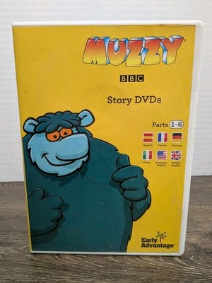 Muzzy BBC Story DVDs Parts 1-6 Early Advantage DVD 3 Disc Set Kids Show Tested