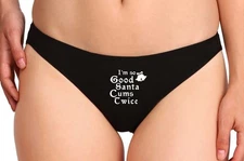 Santa Comes Twice Sexy Cosplay Party Glow In Dark Christmas Slut Costume Thong