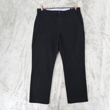 Polo Ralph Lauren Chinos Mens 36/30 Black Stretch Classic Fit Cotton Pants NWT