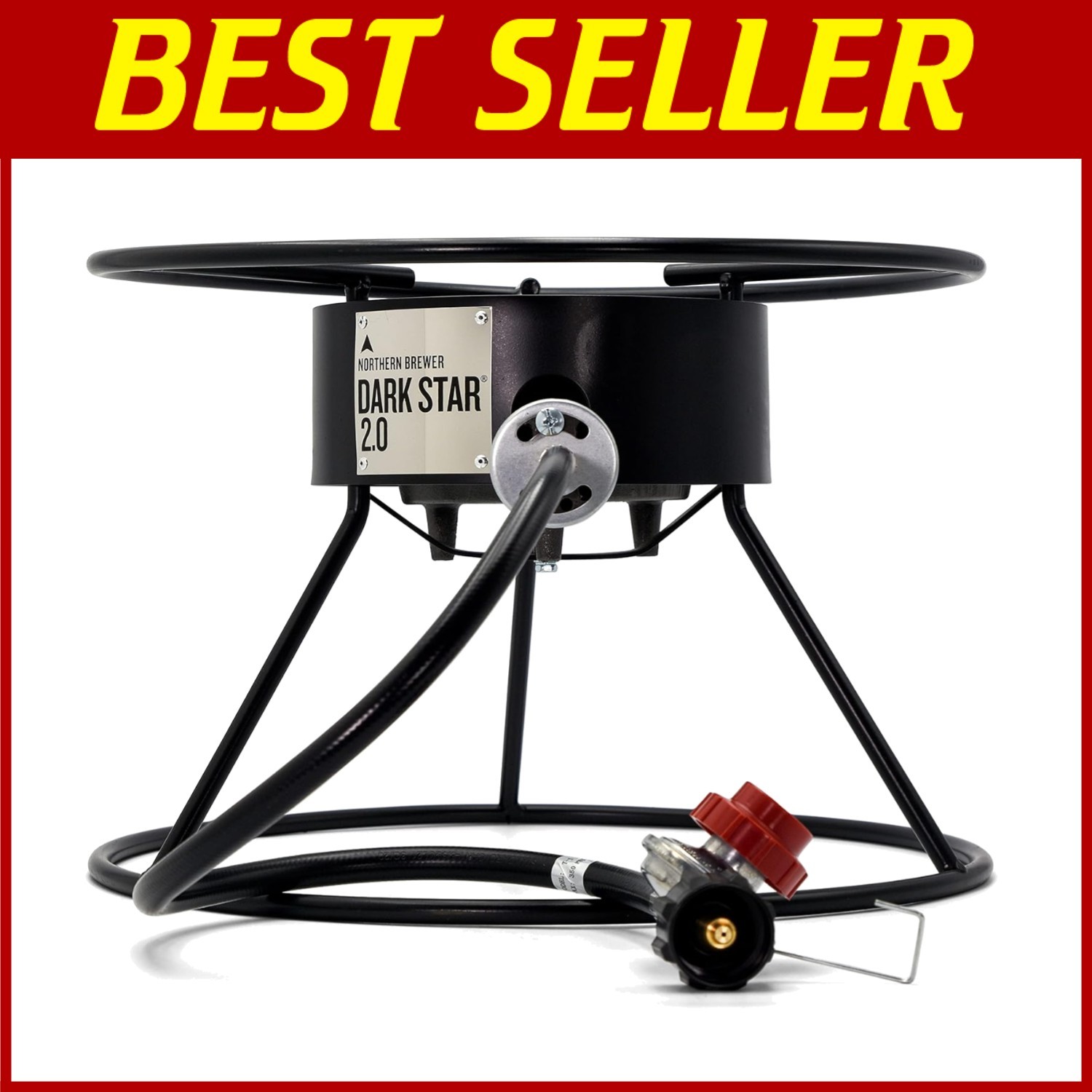 High BTU Dark Star Propane Burner for Efficient Home Beer Brewing - 65,000 BTUs