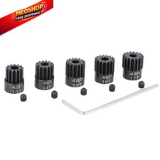 48P 3.175mm Pinion Gear Sets 5Pack 13T 14T 15T 16T 17T Hardened Steel fit...