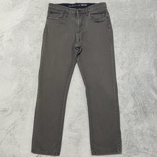 WeatherProof Vintage Pants Mens 34x32 Brown Straight Fit Casual Chino Trousers