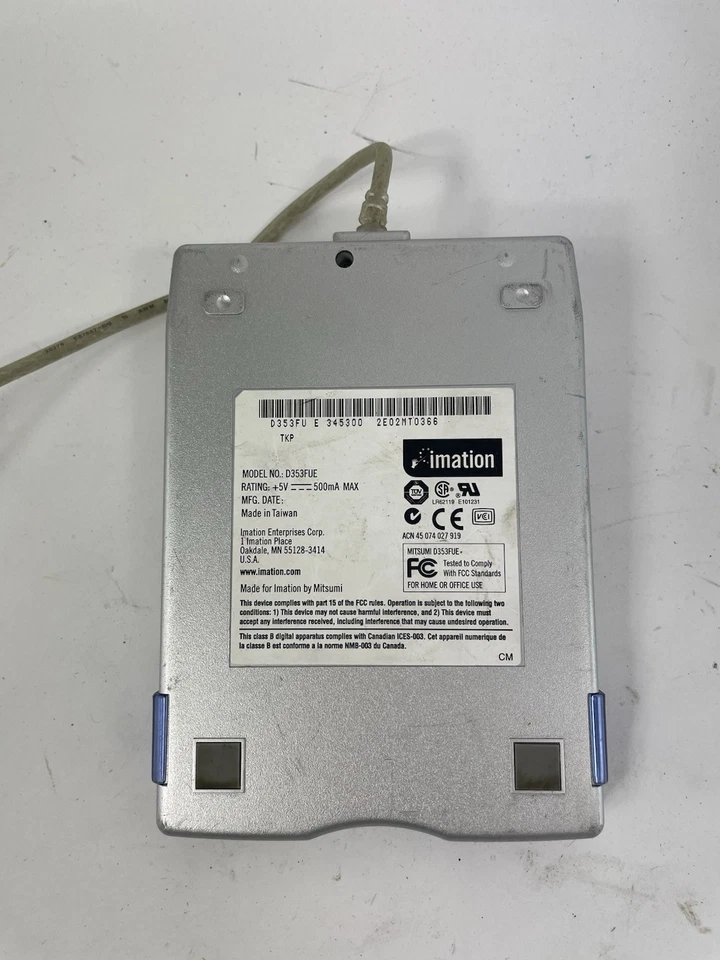 Unidad de disquete externa USB Imation D353FUE - PLATEADA Foto 4 de 4