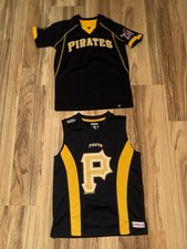 Pittsburgh Pirates Majestic Stitches Boys Sz Small 8 Dri-fit Shirt Lot