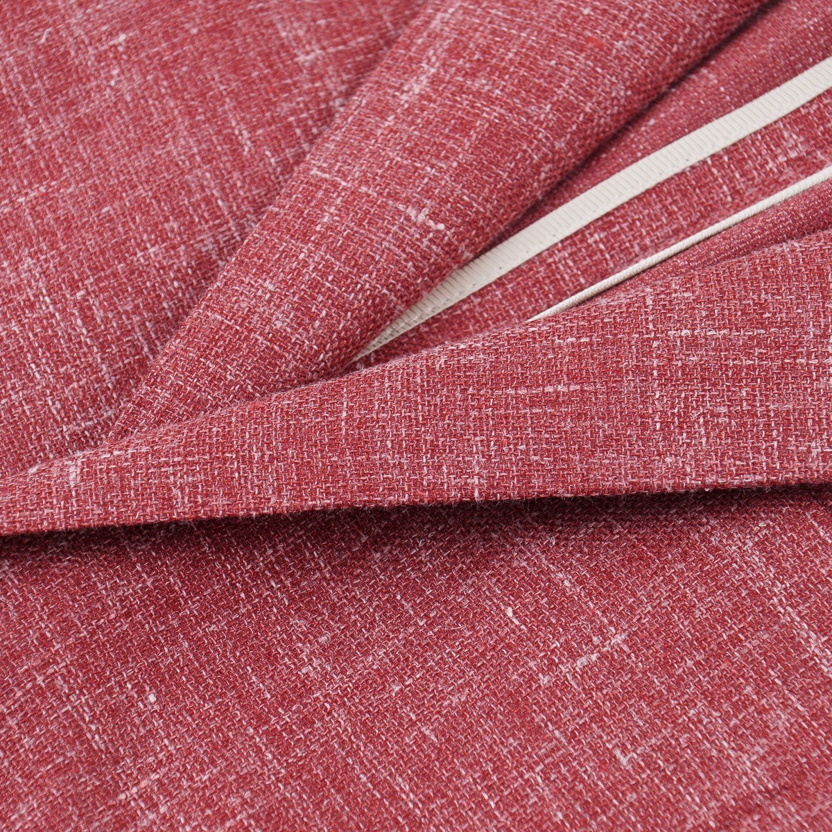 Brett Johnson Berry Red-Pink Woven Wool-Silk-Linen Sport Coat 42R (Eu 52) NWT image 3