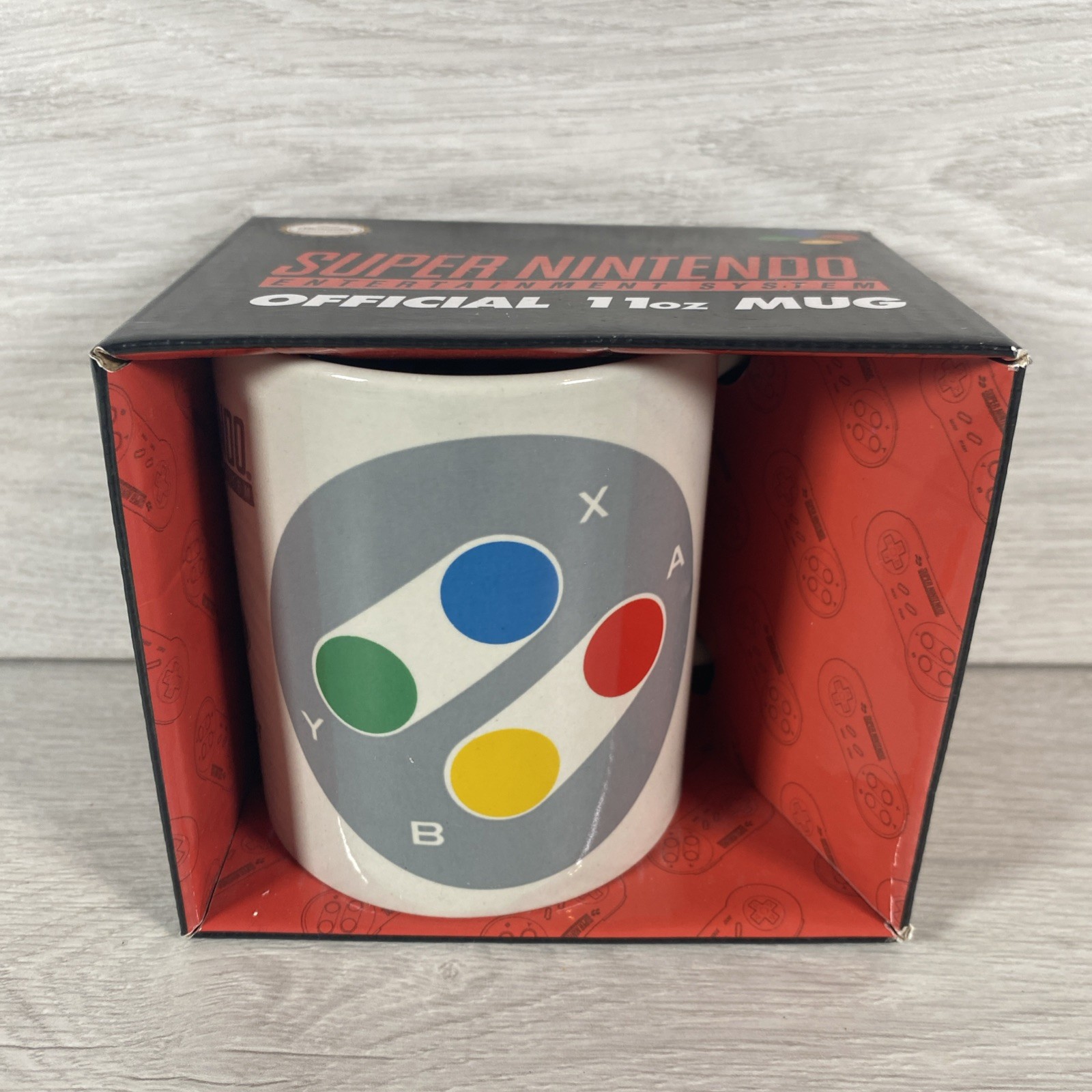 Official Super Nintendo SNES Controller 11oz Coffee Mug Brand New In It’s Box