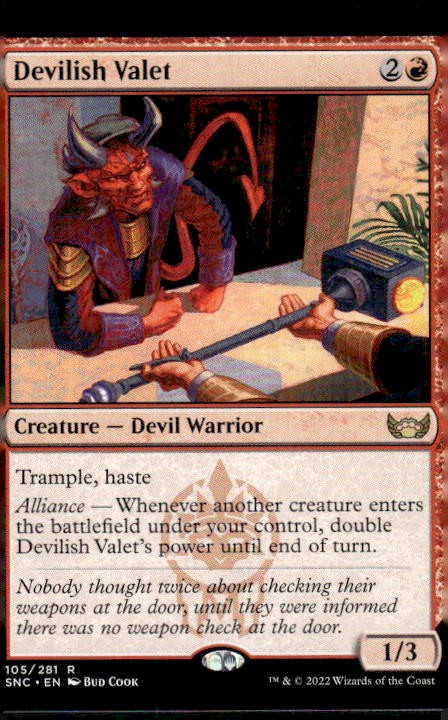 Devilish Valet Foil R Prerelease Cards 105 NM